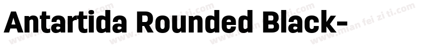 Antartida Rounded Black字体转换